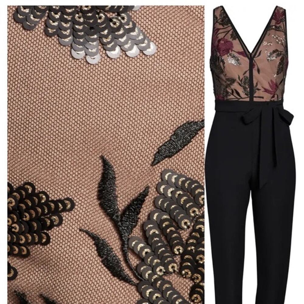 Floral Embroidered Jumpsuit HARLYN size medium - Picture 10 of 10